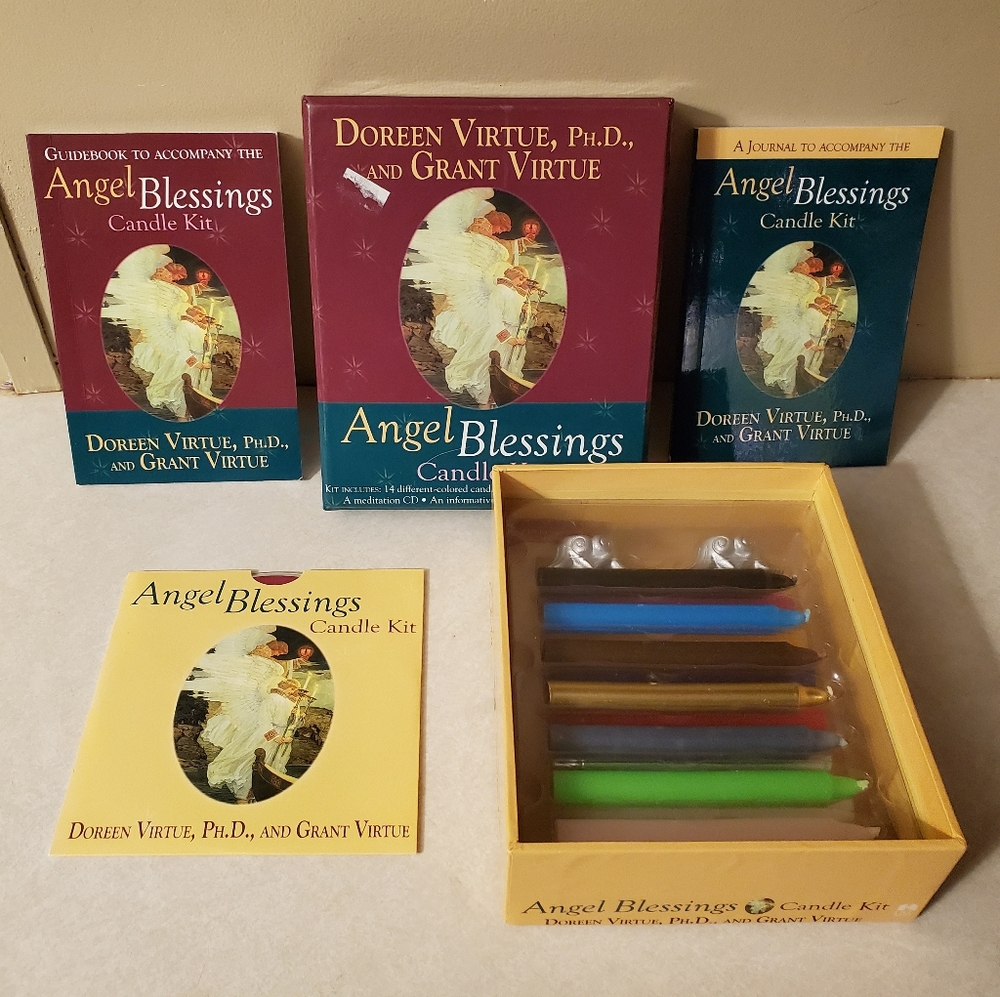 Angel Blessings Candle Kit by Doreen Virtue 2007